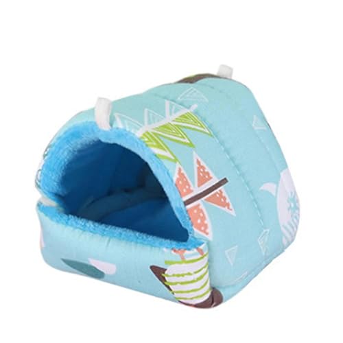 ELMAIN Hamster Spielzeug 2Pcs Mini Tier Schlafen Bett Hamster Hängematte Winter Warm Baumwolle Nest Hängende Käfig Höhle 003 S von ELMAIN