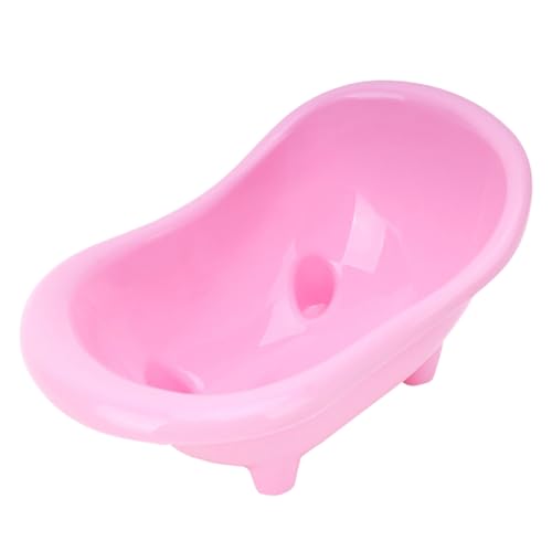 ELMAIN Hamster Spielzeug Mini Hamster Baden Badewanne Kunststoff Kleine Haustier Badezimmer Sand Zimmer Haustier Ratte Käfig Zubehör 3 Stück Gelb von ELMAIN