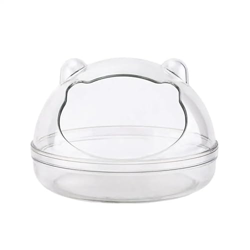 ELMAIN Hamster Spielzeug Transparent Dusche Raum Mini Hamster Sand Bad Container Verdickung Kleine Tier Toilette 1Pcs M von ELMAIN