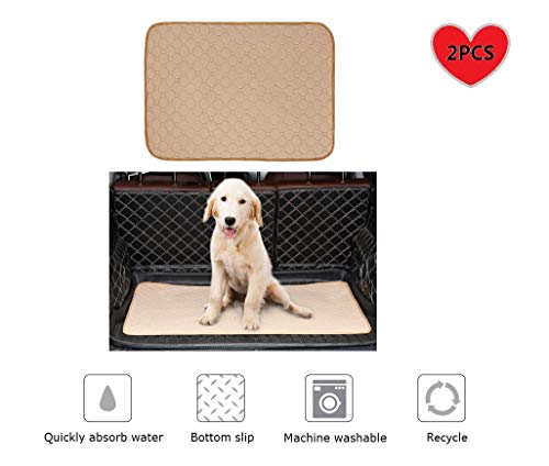 ELR Ultra Large Dogs Pee Pads, 4-lagiges Design Welpenunterlage, rutschfeste Unterseite, schnell absorbierend, weich, wiederverwendbar, waschbar, für den Innen- und Außenbereich von ELR