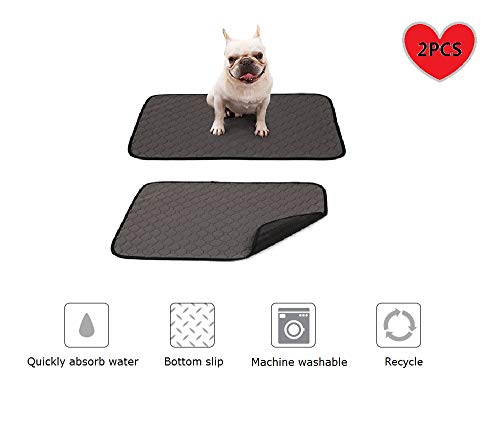 ELR Ultra Large Dogs Pee Pads, 4-lagiges Design Welpenunterlage, rutschfeste Unterseite, schnell absorbierend, weich, wiederverwendbar, waschbar, für den Innen- und Außenbereich von ELR