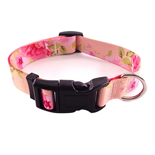 Bohemian Pet Collar Fashion Print Verstellbares Welpenhalsband for mittelgroße und große Hunde (Color : A, Size : L 2.5x65CM) von ELSAIL