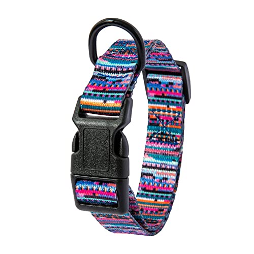 Haustierhalsbänder, Bohemian-Hundehalsband und Leine-Set, verstellbares Gehhalsband for Welpen und Katzen, Haustierzubehör (Color : C Collar, Size : L 29-47cm) von ELSAIL