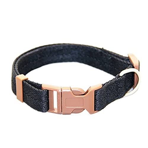 Verstellbare Fliege, Hundeleine, Halsband, Hundehalsband, Katzen-Haustierzubehör (Color : Black, Size : M) von ELSAIL