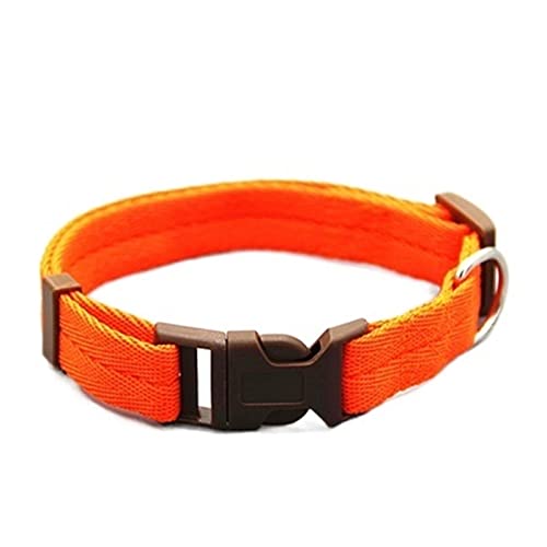 Verstellbare Fliege, Hundeleine, Halsband, Hundehalsband, Katzen-Haustierzubehör (Color : Orange, Size : L) von ELSAIL