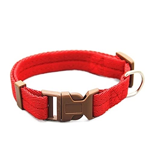 Verstellbare Fliege, Hundeleine, Halsband, Hundehalsband, Katzen-Haustierzubehör (Color : Red, Size : L) von ELSAIL