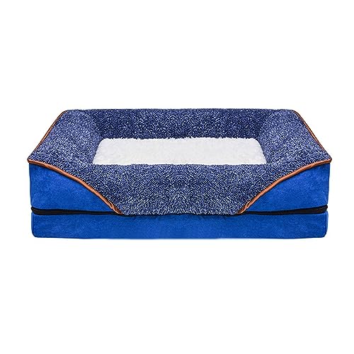 Donut Plüsch Hundebett 80cm Hundebett Beruhigende Hundebetten Für Kleine Hunde Rund Waschbar Katzenbett Anti-Angst Weiches Beruhigendes Bett Für Hunde Und Katzen Dunkelgrau ( Color : 12 , Size : L75*5 von ELzEy