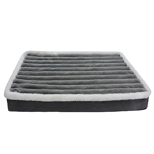 Donut Plüsch Hundebett 80cm Hundebett Beruhigende Hundebetten Für Kleine Hunde Rund Waschbar Katzenbett Anti-Angst Weiches Beruhigendes Bett Für Hunde Und Katzen Dunkelgrau ( Color : 9 , Size : XXL120 von ELzEy