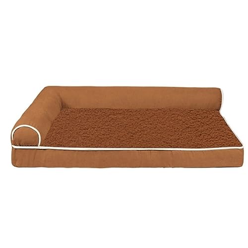 ELzEy Hundebett Grosse Hunde Orthopädisches Hundebett Hundekissen Flauschig Hundematte Waschbar Hundematratze In Dunkelgrau Für Große Hunde (Color : 28, Size : XL) von ELzEy