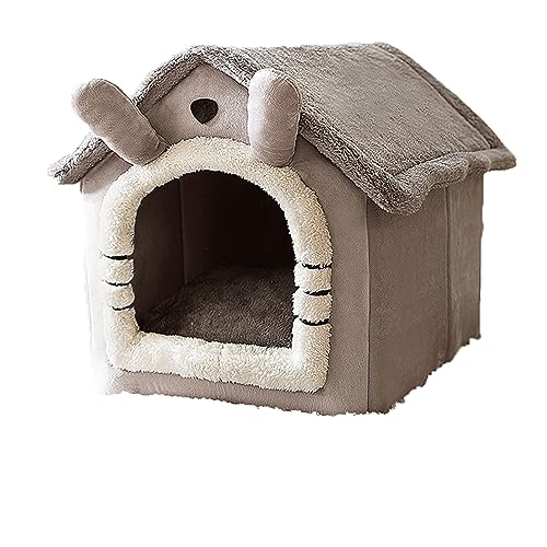 Hundebettmittelgroße Hunde KatzenbettPlüsch Weich Runden Schlafen Katzensofa Flauschige Katzenbett Klein Hund Bett Katzendecke Haustierbett Katzenbettchen Tierbett Für Katzen Und Kleiner Hund ( Color von ELzEy