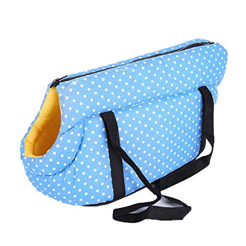 EMFGJ Pet Sling Carrier Weiche Pet Carrier Dog Cat Sling Bag Schultertragetasche Bequeme Tragetasche Handtasche für Outdoor-Reisen zu Fuß,Blaue Trompete von EMFGJ