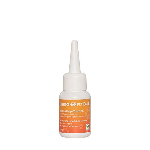 EMIKO PetCare Ohrenpflegetropfen 30ml, natürliche Reinigung für empfindliche Ohren mit EM und pflegendem Calendulaöl von Emiko