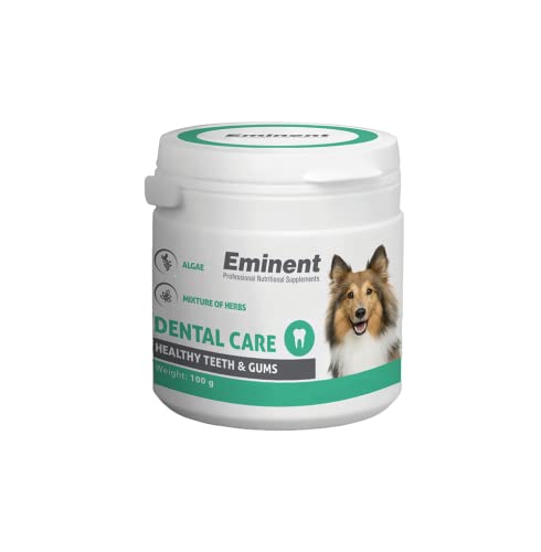 EMINENT Supplements Dental Care | Nahrungsergänzungsmittel für Hunde, beseitigt den Zahnbelag, Zahnstein und Maulgeruch von EMINENT