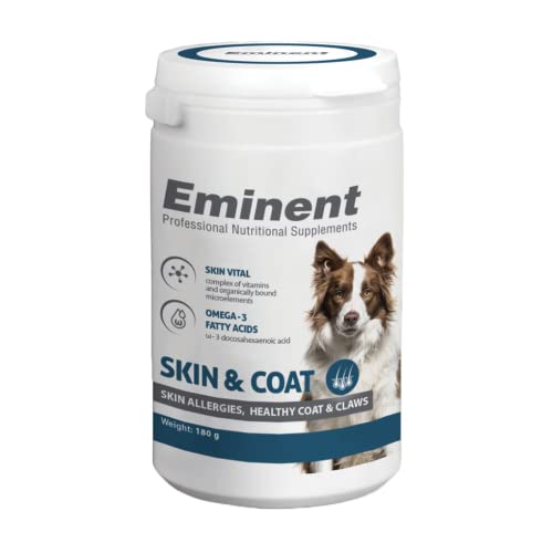 EMINENT Supplements Skin & Coat | Nahrungsergänzungsmittel für Hunde, unterstützt glänzendes Fell, gesunde Haut & Starke Krallen von EMINENT