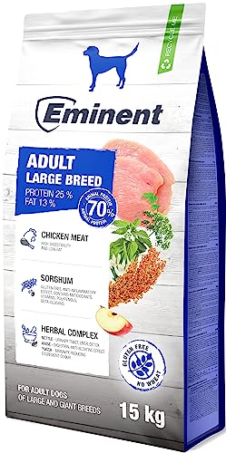 Eminent Adult Large Breed | High Premium Hundefutter Glutenfreie |Trockenfutter für Erwachsene Hunde großer und riesiger Rassen 15kg von EMINENT