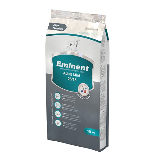 Eminent Adult Mini (1x 15 kg)| High Premium Hundefutter |Trockenfutter für Erwachsene Hunde Kleiner und Zwergrassen von EMINENT