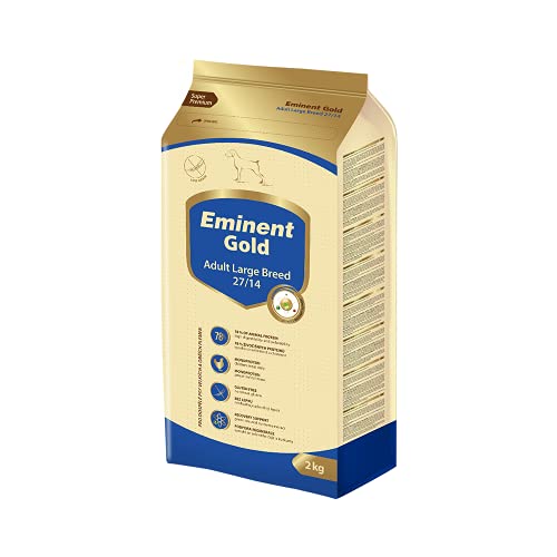 Eminent Gold Adult Large Breed (1x 2 kg)| Glutenfreies Hundefutter | Super Premium Trockenfutter für Erwachsene Hunde großer und riesiger Rassen von EMINENT