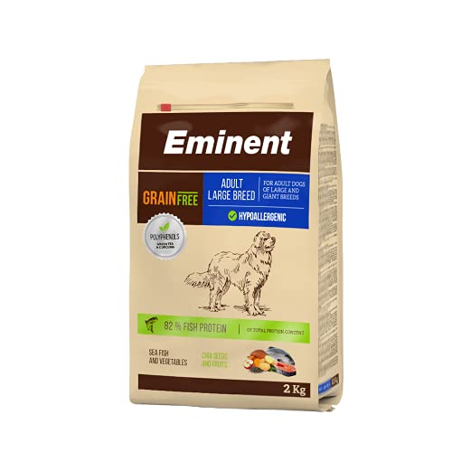 Eminent Grain Free | Hundefutter Trockenfutter für Erwachsene Hunde großer und riesiger Rassen | Getreidefrei | Hypoallergenes | 1x 2 kg von EMINENT