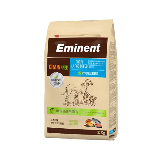 Eminent Grain Free | Hundefutter Trockenfutter für Welpen, trächtige nd latierende Hündinnen großer und riesiger Rassen | Getreidefrei | Hypoallergenes | 1x 2 kg von EMINENT