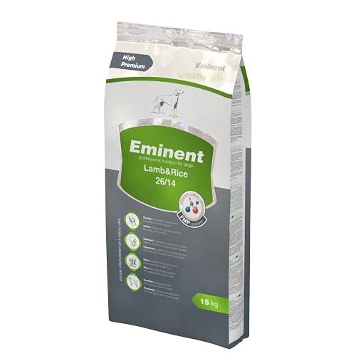 Eminent Lamb & Rice (1x 15 kg) | Glutenfreies Hundefutter | High Premium Trockenfutter für Hunde Aller Rassen ab dem 4. Monat von EMINENT