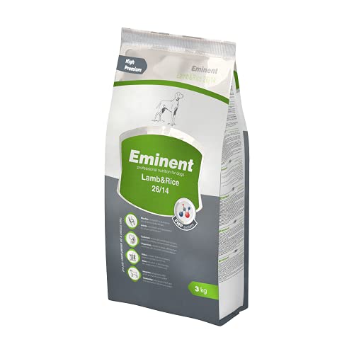 Eminent Lamb & Rice (1x 3 kg) | Glutenfreies Hundefutter | High Premium Trockenfutter für Hunde Aller Rassen ab dem 4. Monat von EMINENT