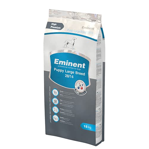 Eminent Puppy Large Breed (1x 15 kg)| High Premium Hundefutter |Trockenfutter für Welpen, trächtige und laktierende Hündinnen großer und riesiger Rassen von EMINENT