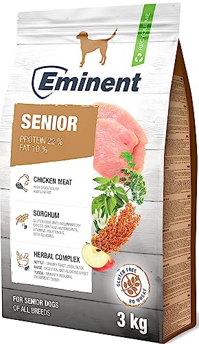 Eminent Senior | High Premium Hundefutter Gluntenfreie |Trockenfutter für Ältere Hunde Aller Rassen 3kg von EMINENT