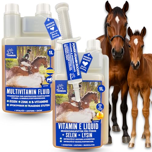 Mineralfutter Pferde Liquid Vitamin b komplex Pferd I Selen Pferd Vitamin E Vitamin D A C B12 I Mineralien Magnesium Pferd I Bierhefe Pferd + Vitamin Paste I Immunsystem I Muskelaufbau Pferd 1L1L30ml Mineralfutter Pferde Liquid Vitamin b komplex Pferd I Selen Pferd Vitamin E Vitamin D A C B12 I Mineralien Magnesium Pferd I Bierhefe Pferd + Vitamin Paste I Immunsystem I Muskelaufbau Pferd 1L1L30ml von EMMA