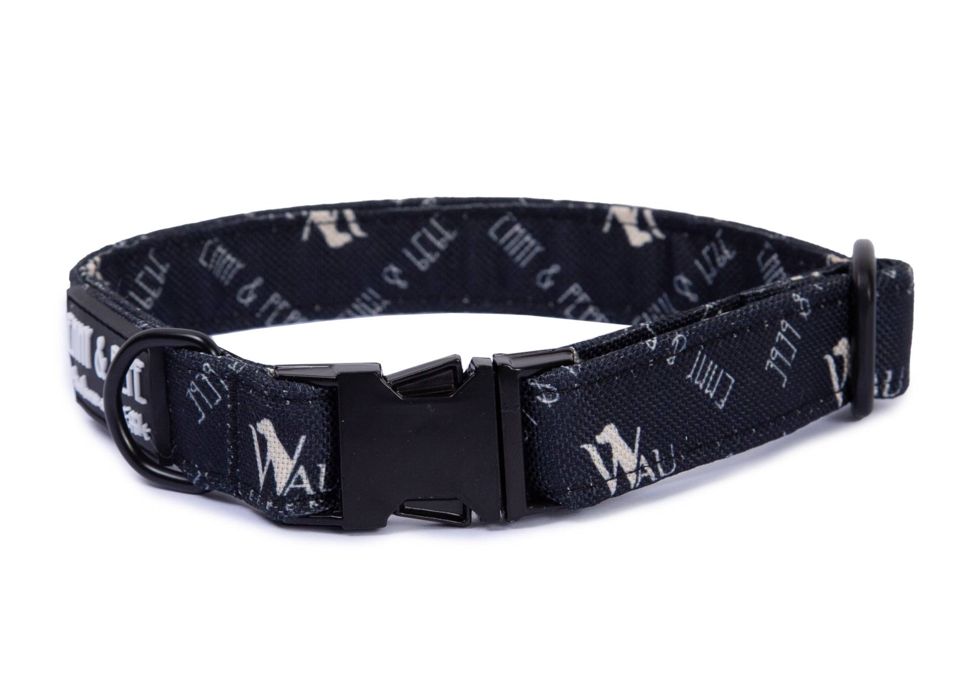 Hundehalsband "Wau-Effekt" Black M - 26-43 cm Hundehalsband "Wau-Effekt" Black M - 26-43 cm von EMMY&PEPE