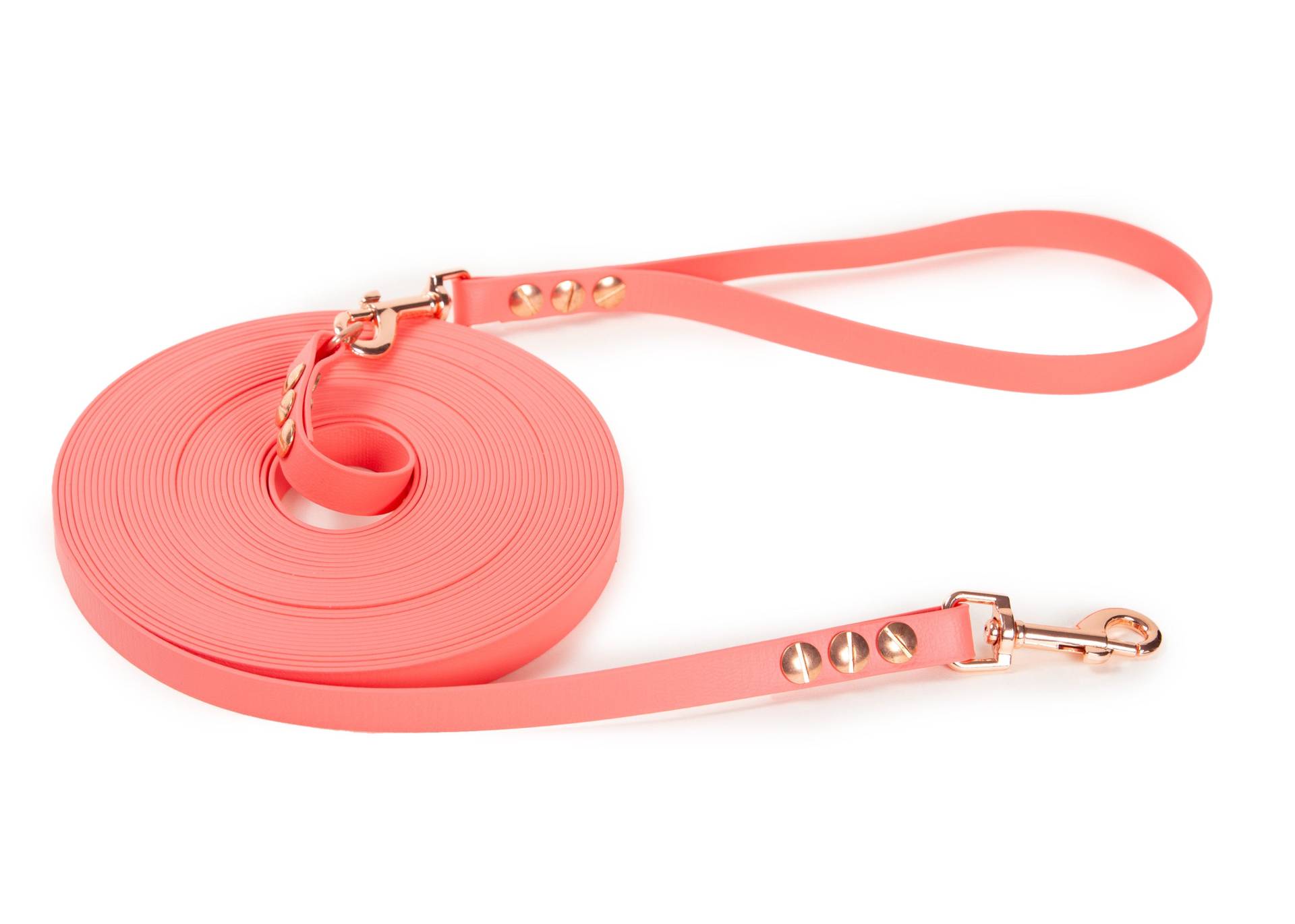 Schleppleine Super Flex Apricot - Hunde bis 15kg Rosegold / 5m / Mit Handschlaufe Schleppleine Super Flex Apricot - Hunde bis 15kg Rosegold / 5m / Mit Handschlaufe von EMMY&PEPE