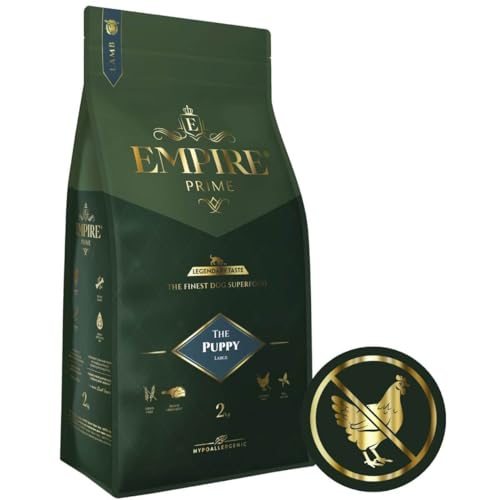 Empire Prime - Monoprotein-Futter 12kg für Welpen und Junghunde großer Rassen - Hundefutter Trocken Getreidefrei Junior - frische Lamm - hypoallergen - ohne Huhn - Glutenfrei - Natürlich von EMPIRE GENUINE PETFOOD STORY