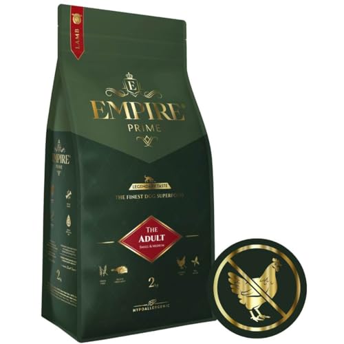 Empire Prime - Monoprotein-HundeFutter 2kg für ausgewachsene Hunde Kleiner und mittlerer Rassen | Hundefutter Trocken Getreidefrei | Hypoallergen | Ohne Huhn | Glutenfrei | Natürlich von EMPIRE GENUINE PETFOOD STORY