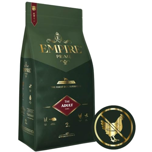 Empire Prime - Monoprotein-HundeFutter 2kg für ausgewachsene Hunde großer Rassen - Hundefutter Trocken Getreidefrei Senior - frische Lamm - hypoallergen - ohne Huhn - Glutenfrei - Natürlich von EMPIRE GENUINE PETFOOD STORY