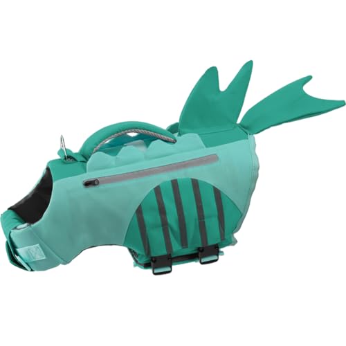 EMUST Schwimmwesten für Hunde, leichte und strapazierfähige Hundeschwimmweste, Größe L, XL, Französische Bulldogge zum Schwimmen/Boot/Wasser, Schwimmweste für große Hunde, Türkis, XL von EMUST