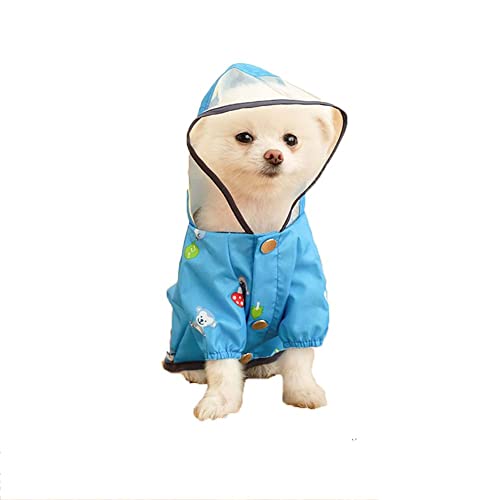 ENDBAG Starker wasserdichter Hunderegenmantel, leichte wasserdichte Hundemanteljacke mit Beinen, Verstellbarer Hunderegenumhang mit reflektierenden Streifen(Color:6,Size:XS) von ENDBAG