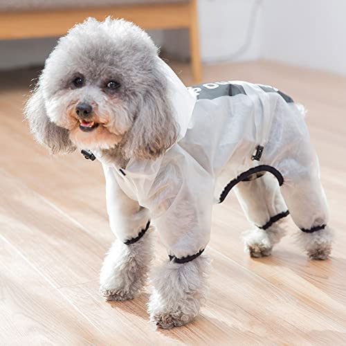 ENDBAG hundejacke Hunderegenmantel mit Kapuze und Halsband und Kapuze, ultraleichter, atmungsaktiver, 100% wasserdichter Regenmantel für mittelgroße bis große Hunde(Color:1,Size:2XL) von ENDBAG