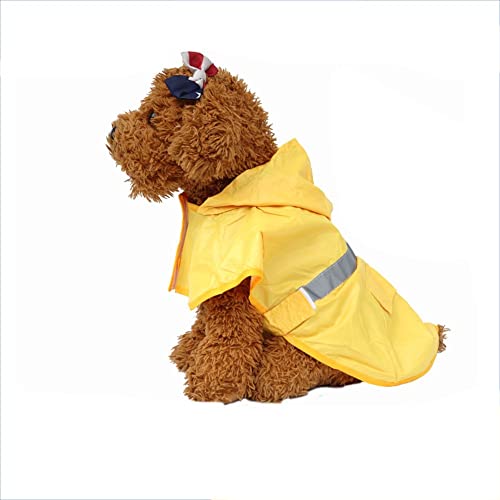 ENDBAG hundejacke Regenhut-Hunderegenmantel mit reflektierendem Band, wasserdichte Außenschicht, weiche Innenschicht, modischer Premium-Hunderegenmantel(Color:L,Size:) von ENDBAG