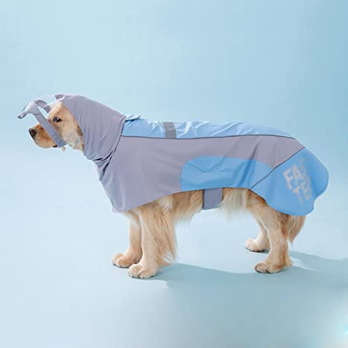 ENDBAG hundejacke Verstellbarer, wasserdichter Regenmantel für Hunde mit Kapuze, reflektierender Hunde-Regenmantel, Hunde-Regenmantel, kleine, mittelgroße und große Hunde (XL, Blau)(Color:1,Size:8XL) von ENDBAG