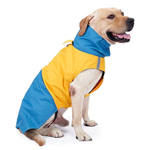 ENDBAG hundejacke wasserdichte Hunde-Regenjacke – Allwetter-reflektierender Hunde-Regenmantel mit Traktionsöffnung, um Kälte und Wärme zu halten(Color:2,Size:XXL) von ENDBAG