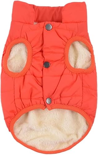 Hundebekleidung Winter Baumwollweste Wintermantel Warme Hundebekleidung Medium Large XS-3XL Camping Walk Outing (M-Orange) von ENGEL WEMANG