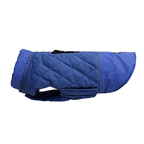 Hundekleidung Kalter und wasserdichter Stoff Baumwollkleidung Auf beiden Seiten erhältlich Wintermantel Warme Hundekleidung Small Medium Large XS-3XL Campingausflug Blau M von ENGEL WEMANG