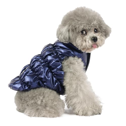 Hundemantel für kleine Hunde,Daunenjacke Weste,hundewintermantel,Hundejacke Geeignet für kleine Hunde und Katzen blau XL von ENGEL WEMANG