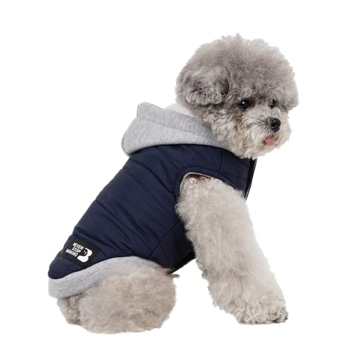 Hundepullover für Hunde,Samtfutter,hundewintermantel,Hundejacke Anti-Spritzwasser Navy XXL von ENGEL WEMANG