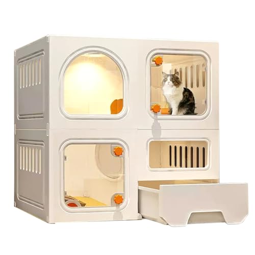 Katzenmöbel, Katzenschlafsessel, Innenbereich mit Katzentoilette for 2 Katzen, Außengehege for Katzen, Katzenhäuser for Innenkatzen, Katzenlaufstall for Innenkatzen, geschlossen von ENSDIEPLS