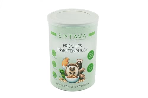 ENTAVA Frisches Insektenpüree 200g Dose - 100% Insekten, Igelfutter, Vogelfutter, Reptilienfutter, (Wild) vogelfutter, Kleinnagerfutter, Frettchenfutter, Fischfutter von ENTAVA