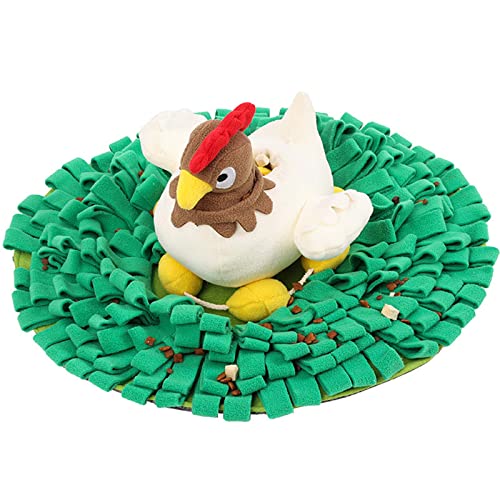 Snuffle Dog Hen Hatching Eggs Treat Dispensing Toy Chew-resistant Soft Chew Dogs Encouraging Foraging von EOIKTIY