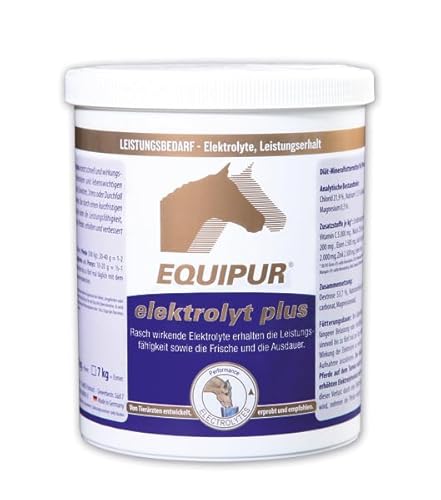 EQUIPUR elektrolyt Plus 1 kg Dose, Rasch wirkende Elektrolyte erhalten die Leistungsfähigkeit sowie die Frisch und die Ausdauer. von EPONA