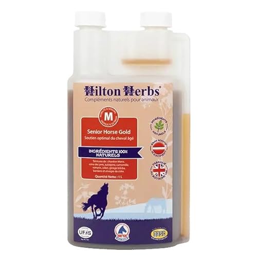 Hilton Herbs Senior Horse Gold- flüssige Kräuter für die Vitalität älterer Pferde von EPONA