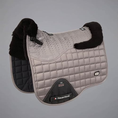 Premier Equine - Capella Close Contact Merino Wool Dressage Square - Grau/Schwarzes Fell/Full von EPONA