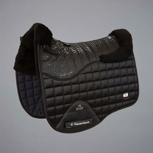 Premier Equine - Capella Close Contact Merino Wool Dressage Square - Schwarz/Schwarz Fell/Full von EPONA